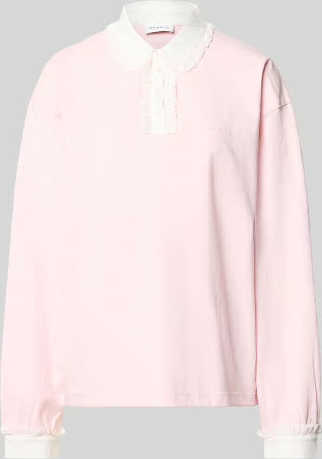 OH APRIL Oversized poloshirt met contrastgarnering model 'Jolina' - Foto 2