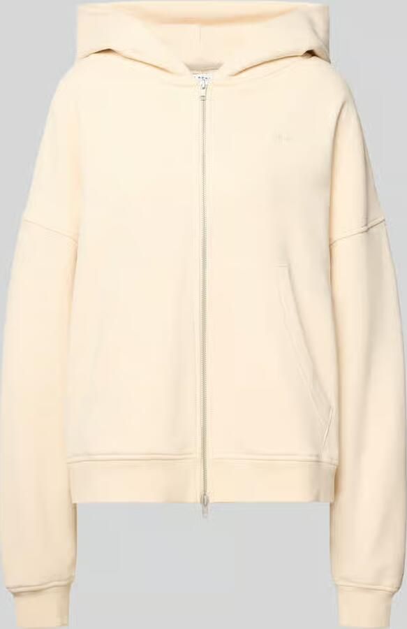 OH APRIL Oversized sweatjack met tweewegritssluiting model 'Flower'