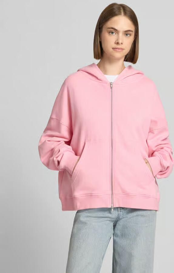 OH APRIL Oversized sweatjack met tweewegritssluiting model 'Flower' - Foto 3