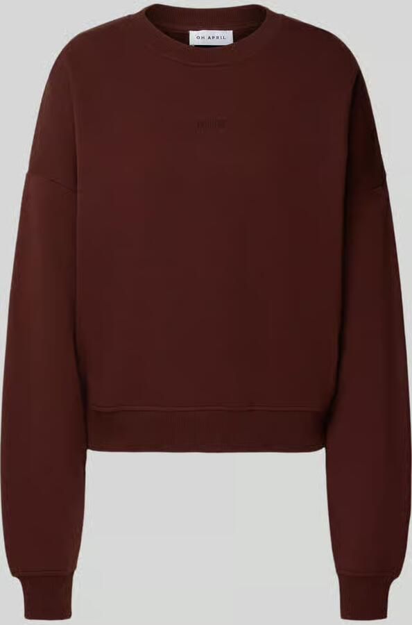 OH APRIL Oversized sweatshirt met labelstitching