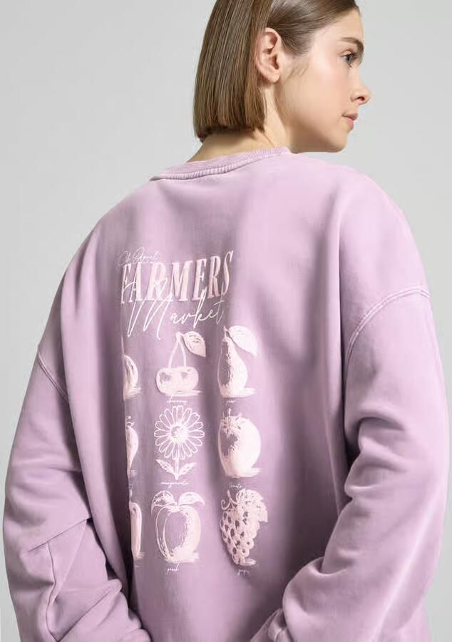 OH APRIL Oversized sweatshirt met logostitching model 'Farmers Market'