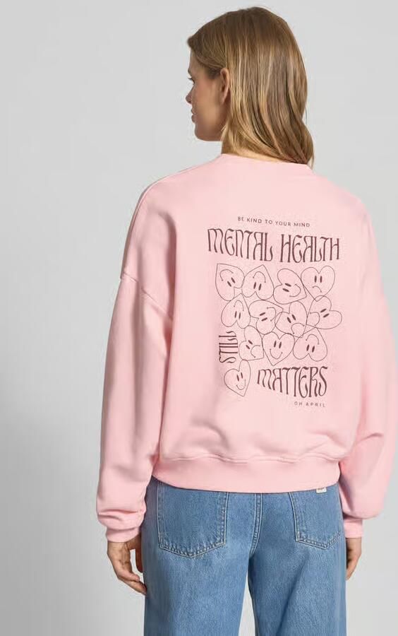 OH APRIL Oversized sweatshirt met ribboorden