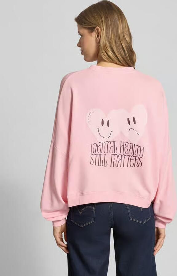 OH APRIL Oversized sweatshirt met ribboorden
