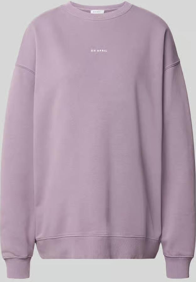 OH APRIL Oversized sweatshirt met ronde hals en logo - Foto 2