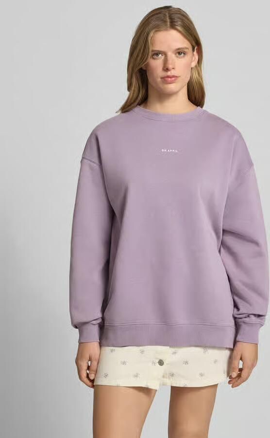 OH APRIL Oversized sweatshirt met ronde hals en logo - Foto 4