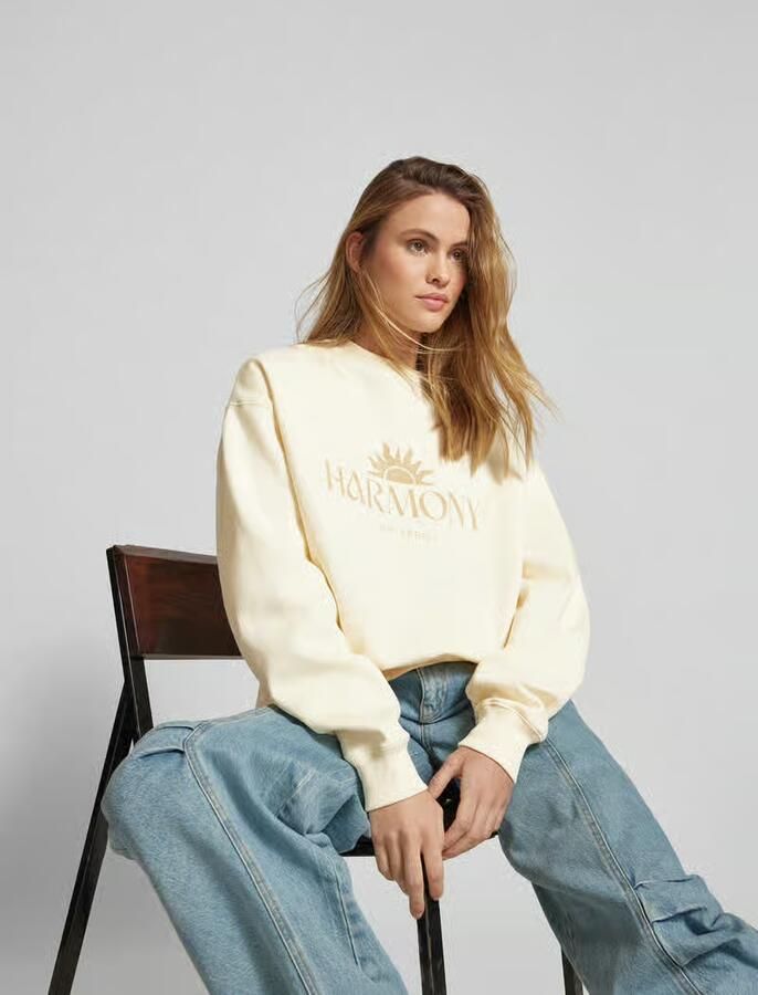 OH APRIL Oversized sweatshirt met statementprint