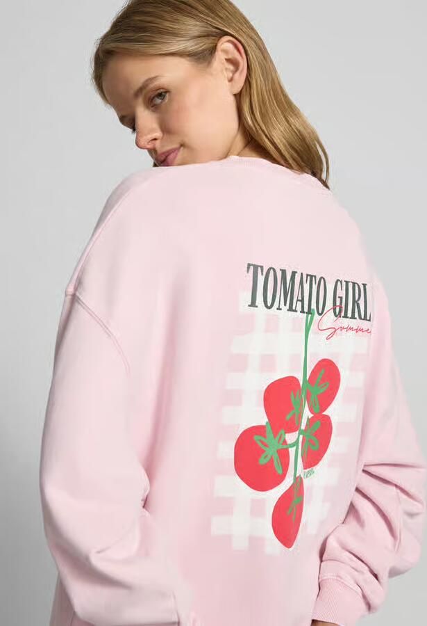 OH APRIL oversized sweatshirt met statementprint op de achterkant