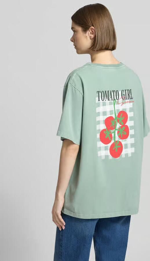 OH APRIL Oversized T-shirt met Labelstitching - Foto 3