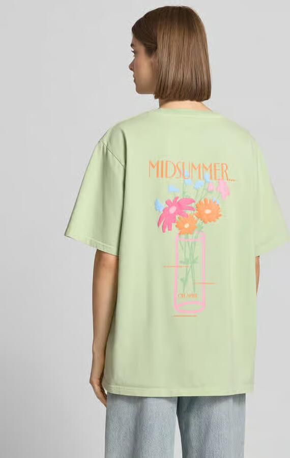 OH APRIL Oversized T-shirt met print op de achterkant model 'Midsummer' - Foto 4