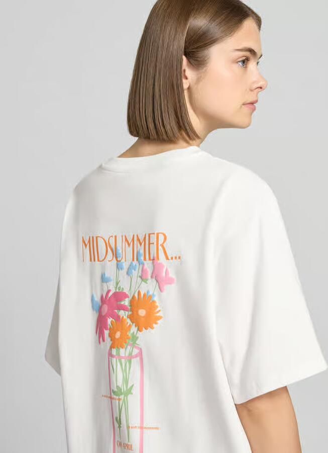 OH APRIL Oversized T-shirt met ronde hals model 'Midsummer' - Foto 2
