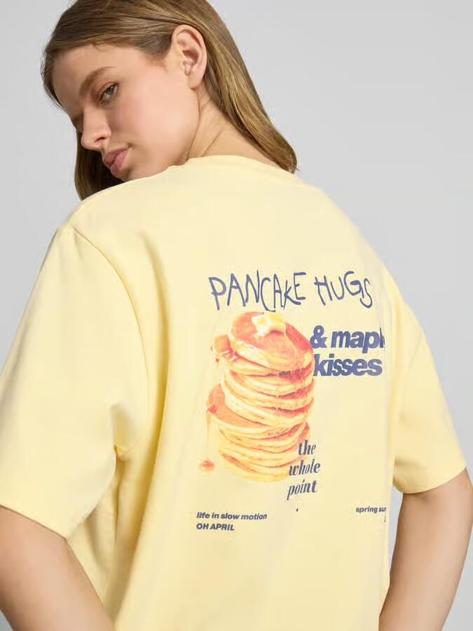 OH APRIL Oversized t-shirt met ronde hals model 'Pancake'