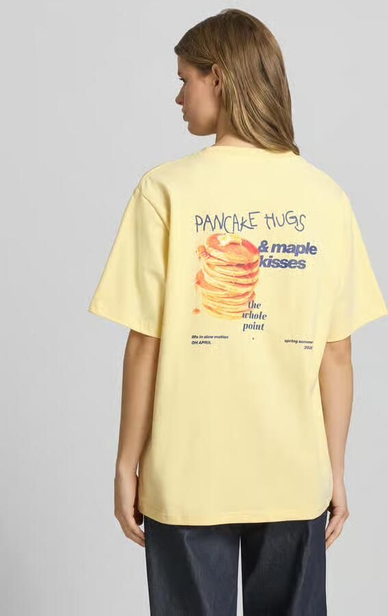 OH APRIL Oversized t-shirt met ronde hals model 'Pancake' - Foto 3
