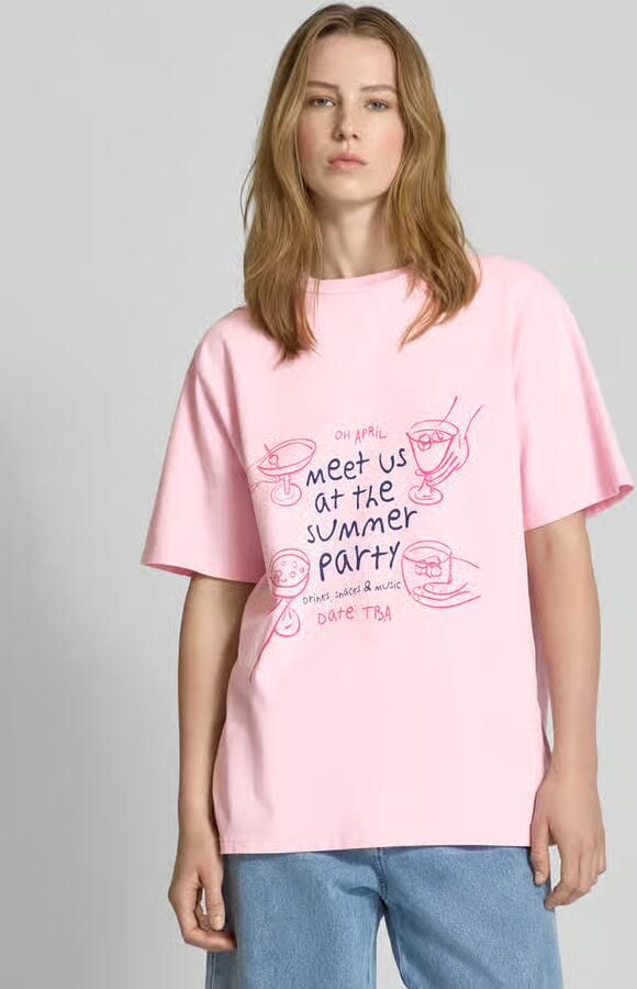 OH APRIL Oversized T-shirt met ronde hals model 'Summer Party' - Foto 2