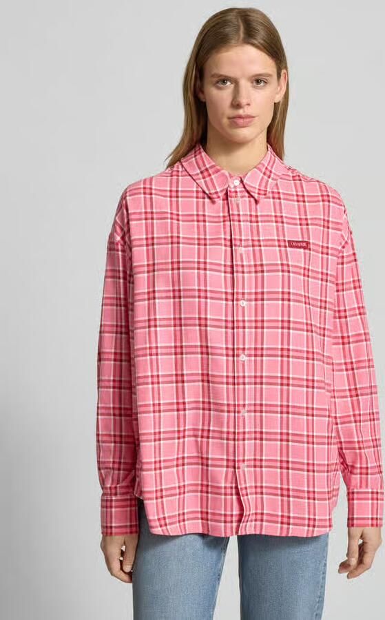 OH APRIL Oversized vrijetijdsoverhemd met labeldetail model 'Vivian' - Foto 3