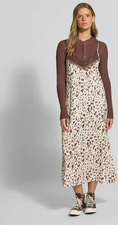 OH APRIL relaxed fit midi-jurk met kant - Foto 3