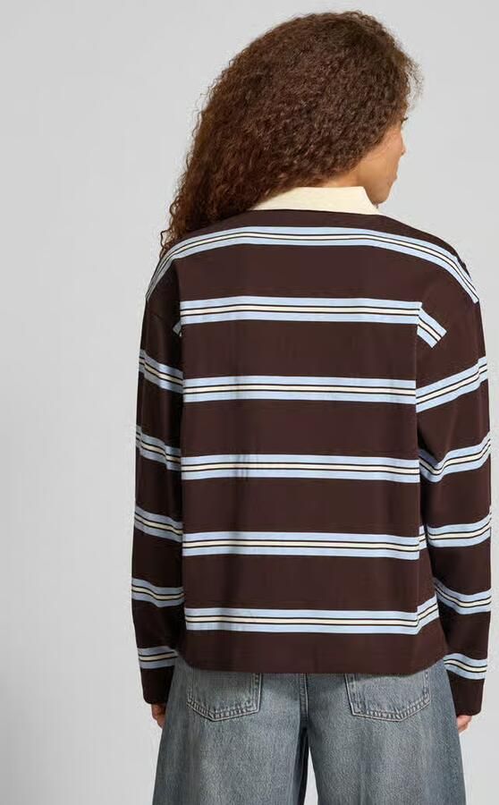 OH APRIL Relaxed fit poloshirt met labeldetail model 'Jolina'