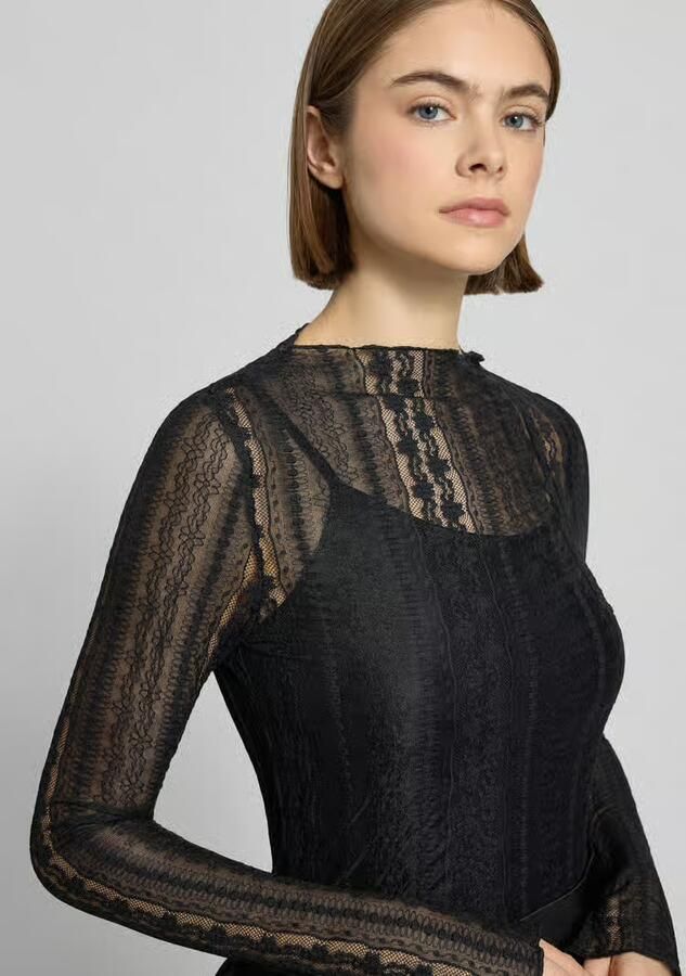 OH APRIL Shirt met lange mouwen met Opstaande kraag Model 'Zahara'
