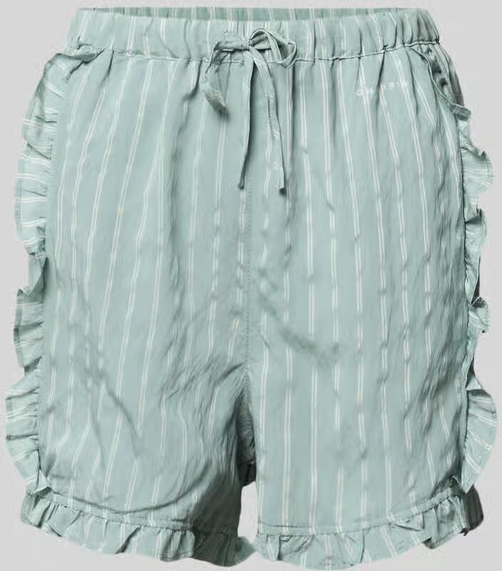 OH APRIL Short van viscosemix met volants model 'Vale' - Foto 2