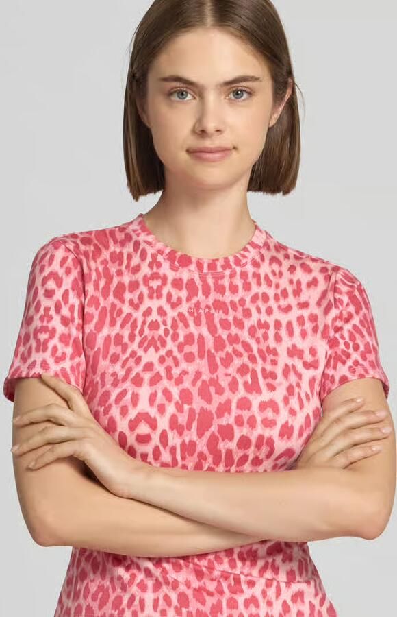 OH APRIL Slim fit T-shirt in all-over look model 'Joy'