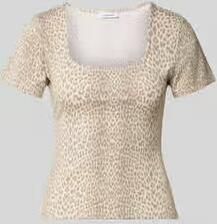 OH APRIL Slim Fit t-shirt in all-over look model 'Kalina'