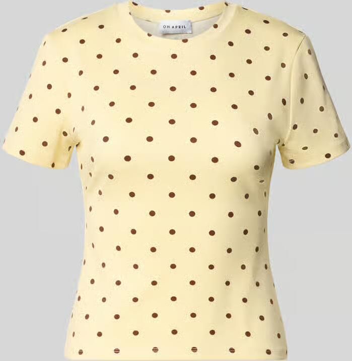 OH APRIL slim fit T-shirt met ronde hals model 'Joy' - Foto 2