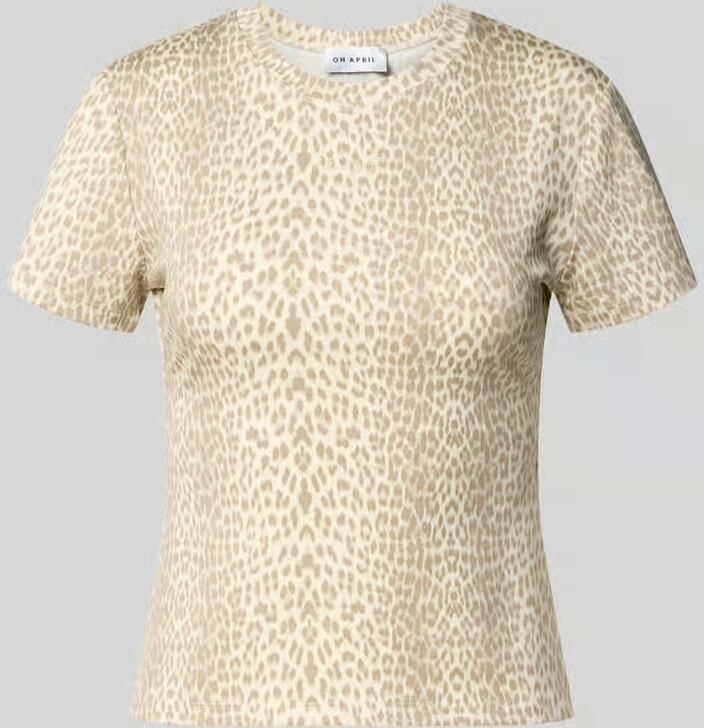 OH APRIL slim fit T-shirt met ronde hals model 'Joy' - Foto 2