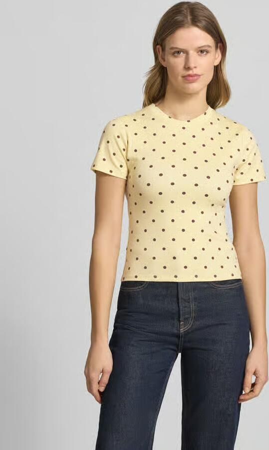OH APRIL slim fit T-shirt met ronde hals model 'Joy' - Foto 3