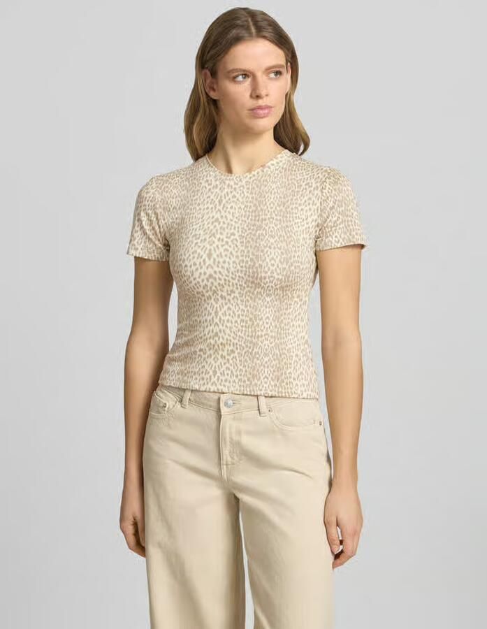 OH APRIL slim fit T-shirt met ronde hals model 'Joy' - Foto 2