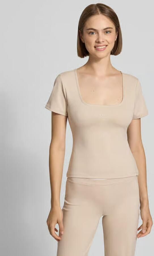 OH APRIL Slim Fit t-shirt met vierkante hals model 'Kalina' - Foto 2