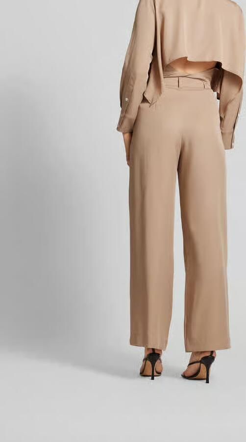 OH APRIL Stoffen broek met bandplooien - Foto 3
