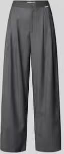OH APRIL Stoffen broek met labeldetail model 'Leana'