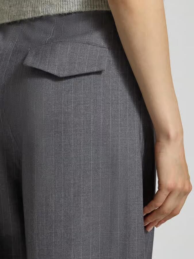 OH APRIL Stoffen broek met labeldetail model 'Leana'