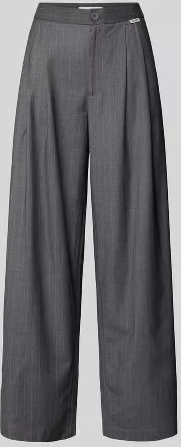 OH APRIL Stoffen broek met labeldetail model 'Leana' - Foto 2