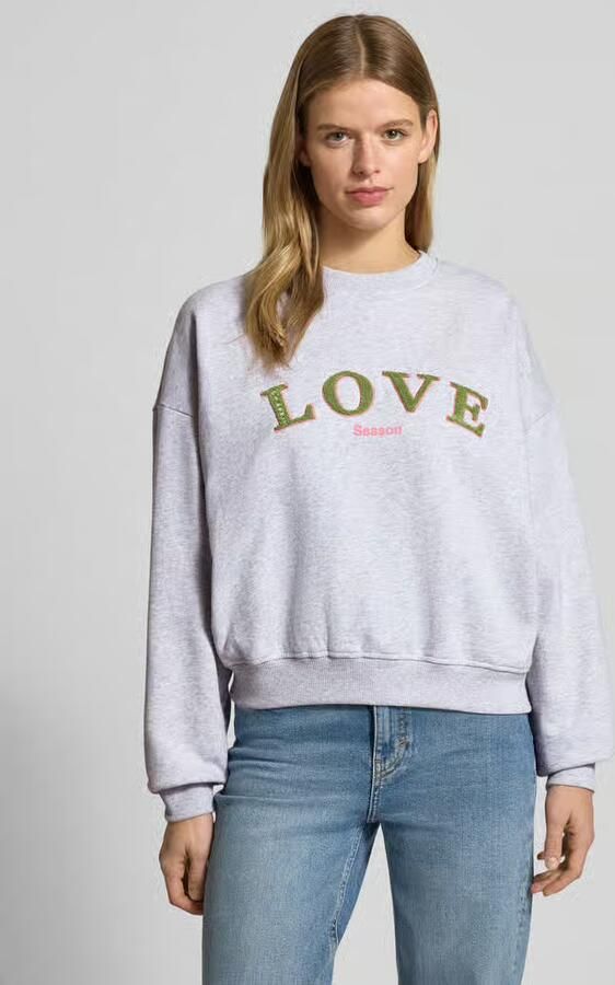 OH APRIL sweatshirt met Statement-stitching en Ronde hals - Foto 2