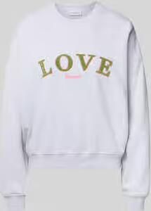 OH APRIL sweatshirt met Statement-stitching en Ronde hals