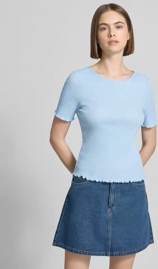 OH APRIL T-shirt met logostitching model 'Lune' - Foto 2
