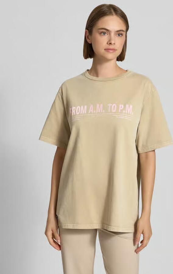 OH APRIL T-shirt met ronde hals model 'AM to PM' - Foto 3