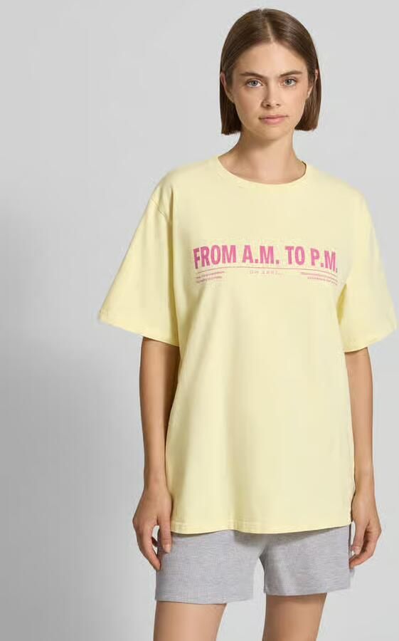OH APRIL T-shirt met ronde hals model 'AM to PM' - Foto 3