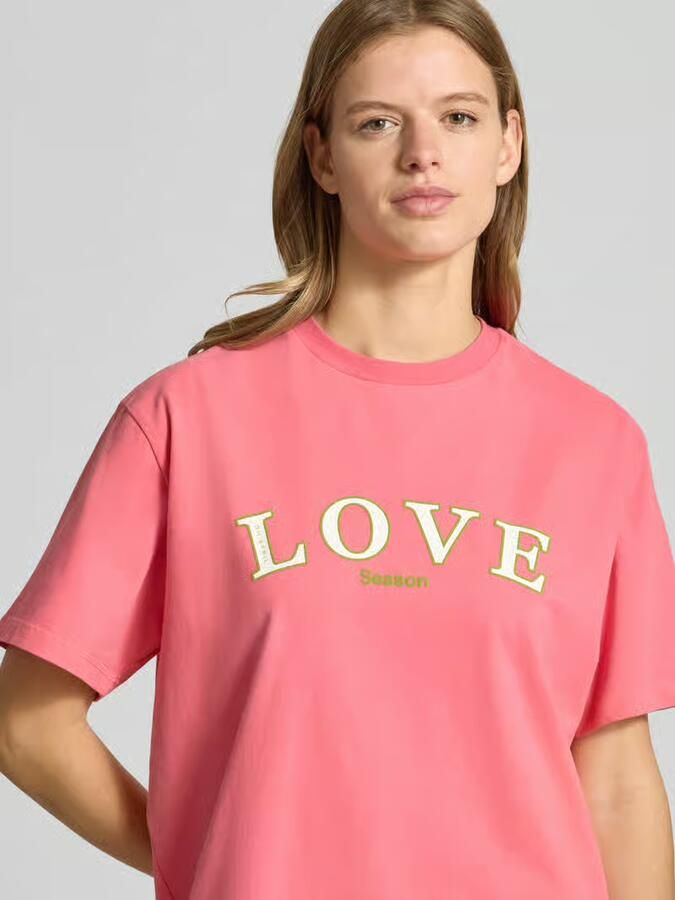 OH APRIL T-shirt met statementprint en ronde hals