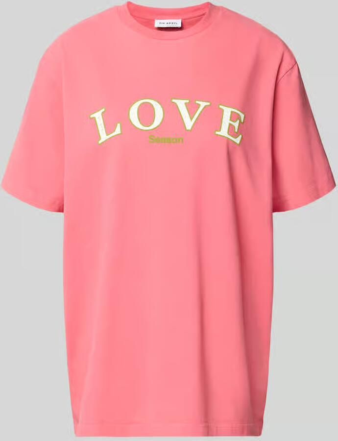 OH APRIL T-shirt met statementprint en ronde hals - Foto 2