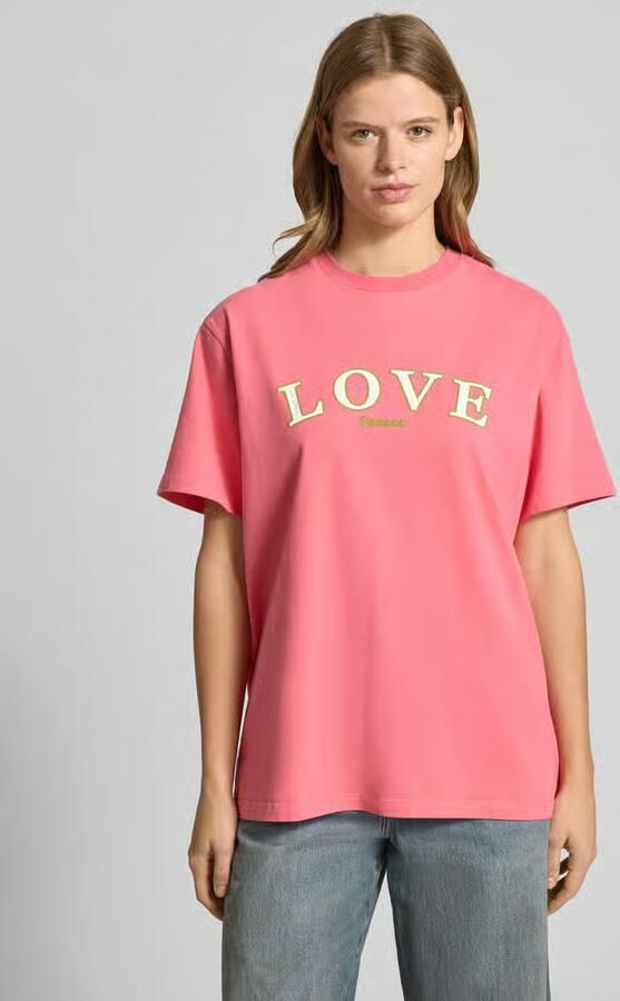 OH APRIL T-shirt met statementprint en ronde hals - Foto 4