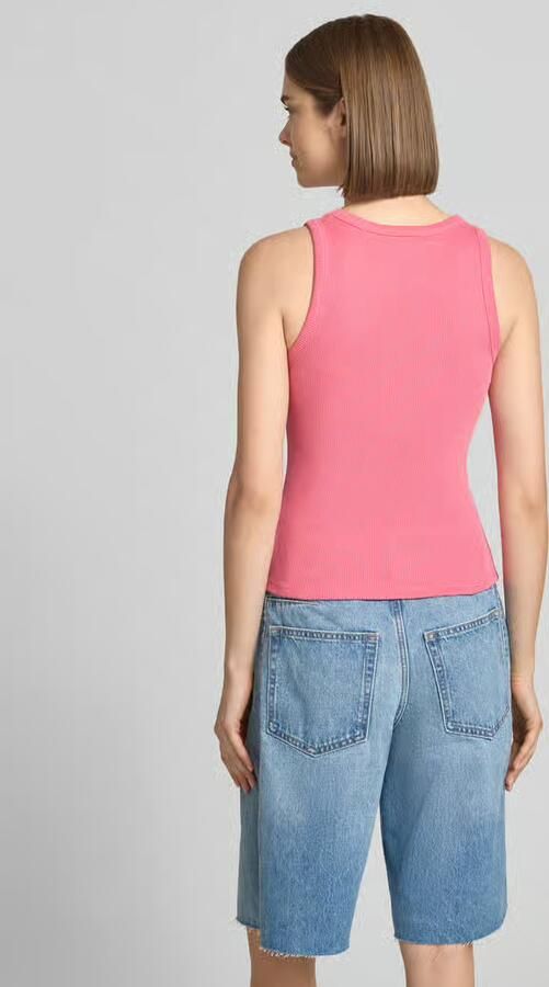OH APRIL Top met bandjes in riblook met labelstitching model 'Dara' - Foto 3