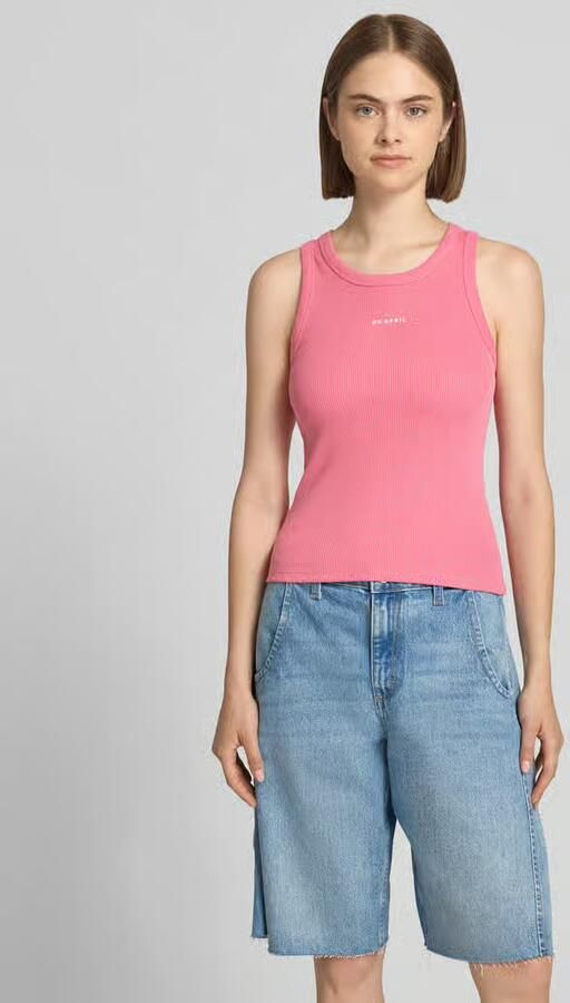 OH APRIL Top met bandjes in riblook met labelstitching model 'Dara' - Foto 2