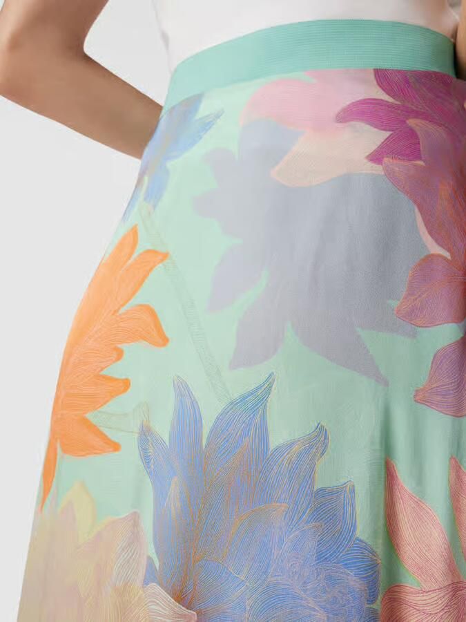 Oilily Midirok met all-over bloemenprint model 'SAYGE'
