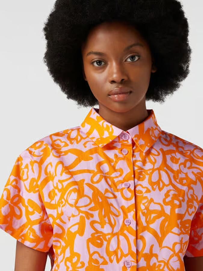 Oilily Overhemdblouse met all-over motief model 'BARBIERA'
