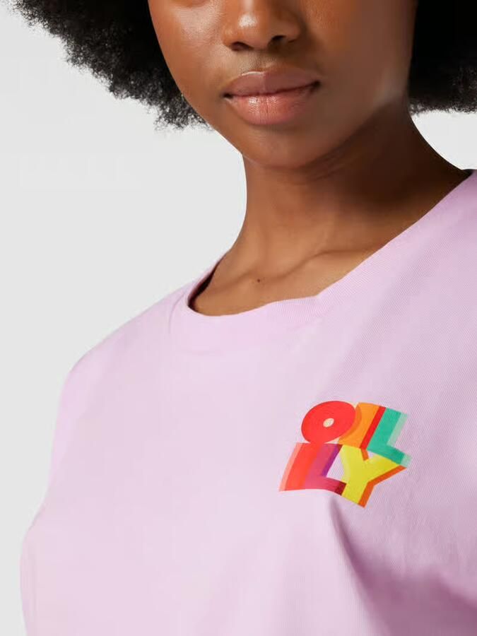 Oilily T-shirt met labelprint model 'TOYEN'