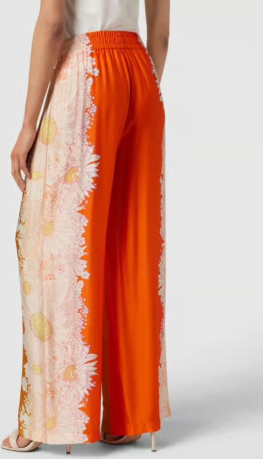 Oilily Wide leg stoffen broek met bloemenprint model 'PUTRYA' - Foto 3