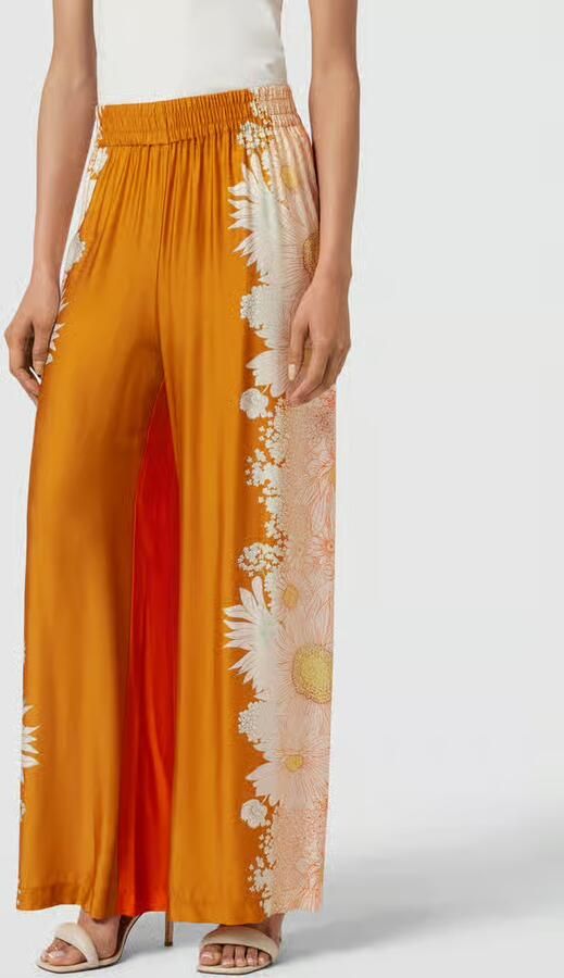Oilily Wide leg stoffen broek met bloemenprint model 'PUTRYA' - Foto 2