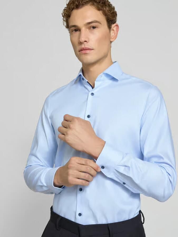 OLYMP Level Five Slim fit zakelijk overhemd van katoenmix - Foto 6
