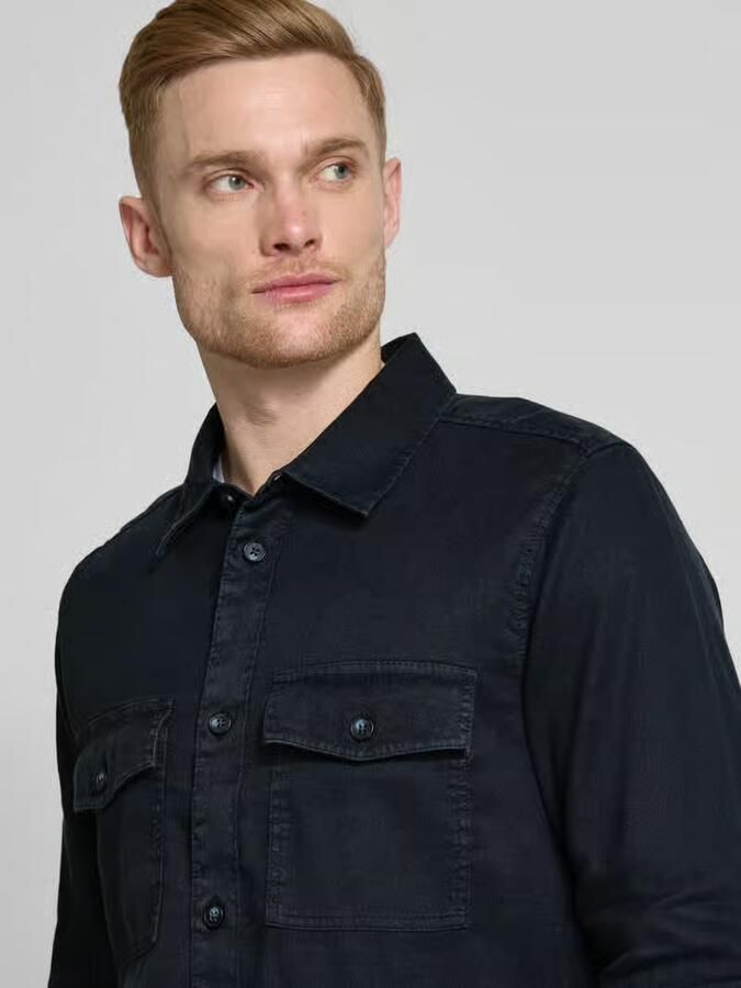 OLYMP Level Five Casual fit overhemdjack met klepzakken op de borst